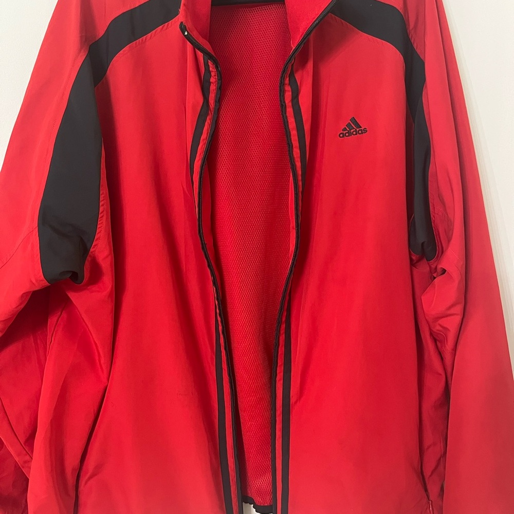 Vintage Red  Adidas Climaproof Windbreaker size XL